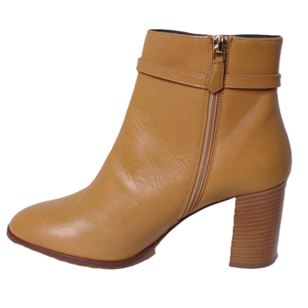 🆕 LK BENNETT Bryony Leather Belted Ankle Boot 8 Camel Tan - Picture 11 of 12